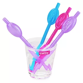Színes Punci Vulva Szívószálak x9
