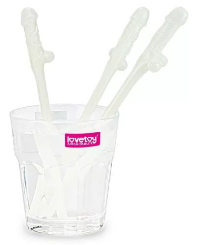 Foszforeszkáló szívószálak Penis x9