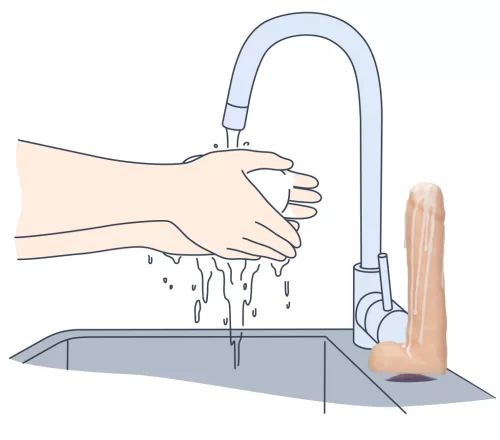 Dicky Soap szappan golyókkal, hús színű, sperma mintás