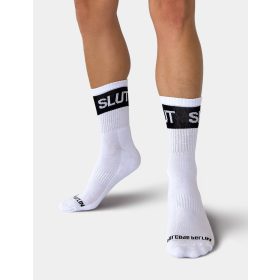 Fetish half-socks - with inscription