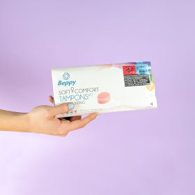 Beppy Tampon WET - Nawilżony tampon gąbkowy - 4 części