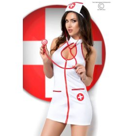 CR 3854 L/XL White Sexy Nurse Costume Dress