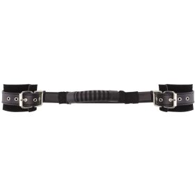 Adjustable leather clamps - in premium black