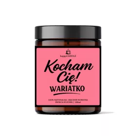 Szójagyertya Kocham Cię Wariatko