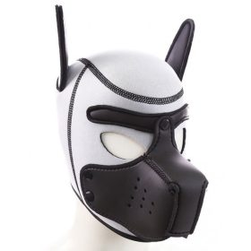 Black Mouth Dog Hood BLANC – stylish dog headgear