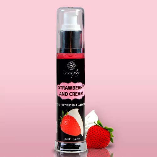 Strawberry & Cream Hot Effect Lubricant 50 ml