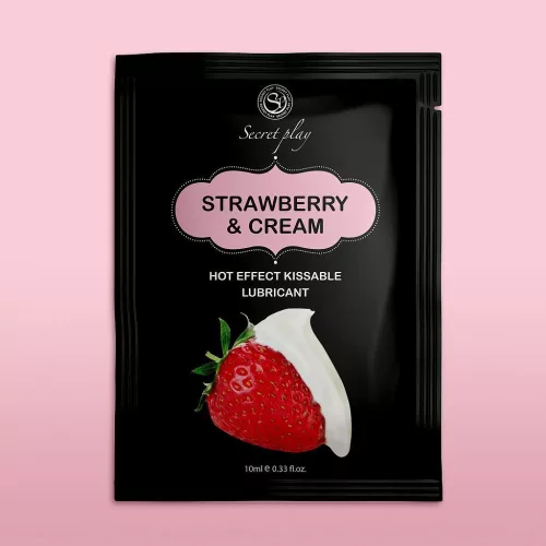 Strawberry & Cream Lubricant 10 ml Hot Effect