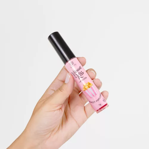 Vibrant Kiss Lip Gloss Sweet Popcorn