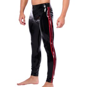 Xrub – black-red latex trousers with front-back zippers