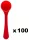 100 red spoons – 6g serving