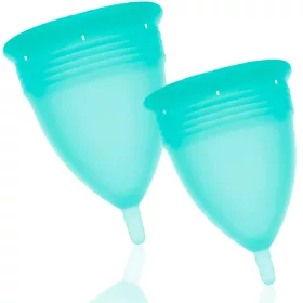 STERCUP – premium silicone menstrual cups S+L aquamarine