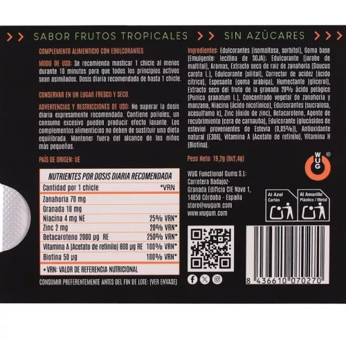 Wug Sleep Gum Melatonin, Valeriána, Citromfű 8 db cukormentes rágógumi